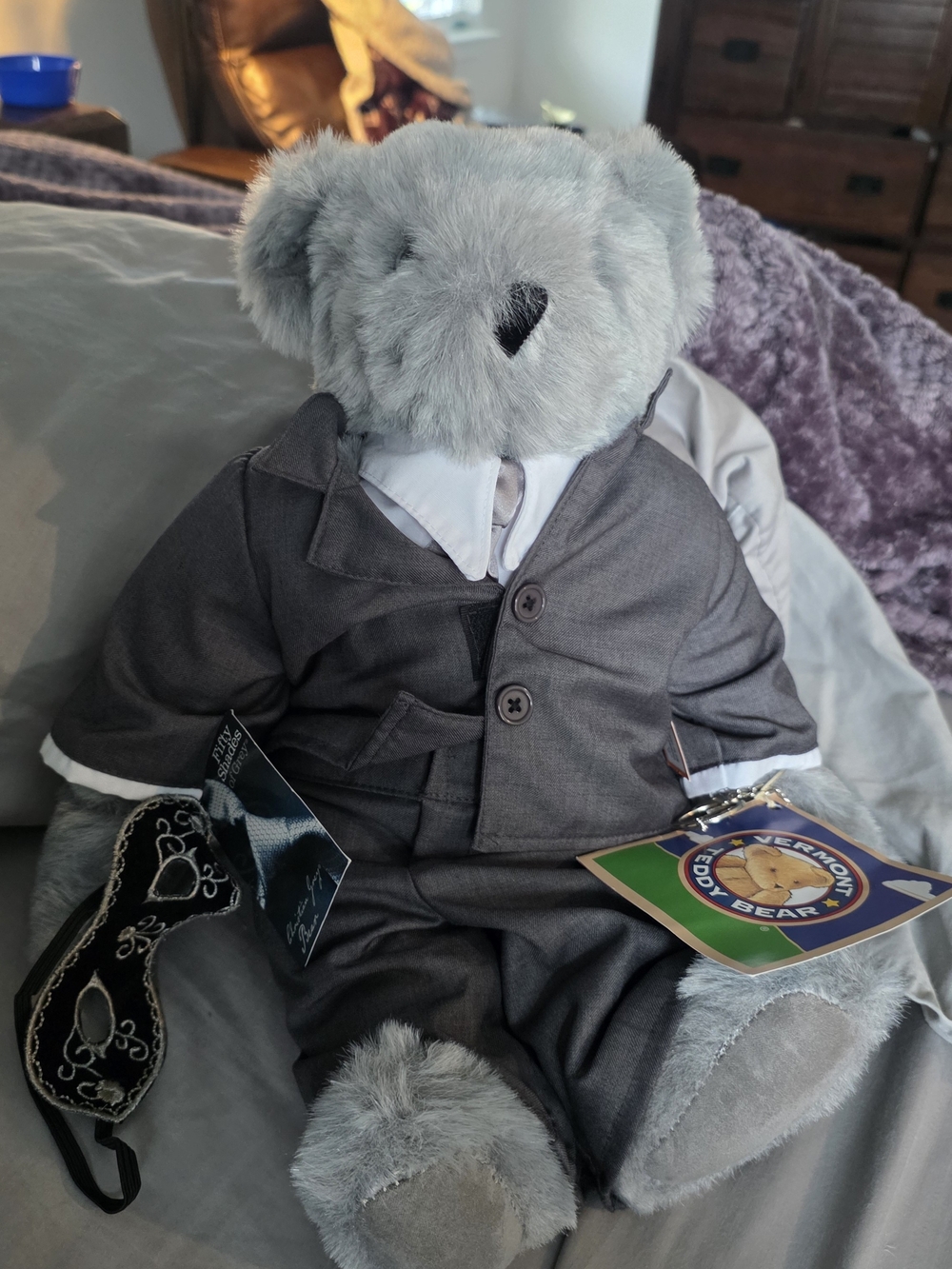 50 Shades Of Gray Vermont Teddy Bear